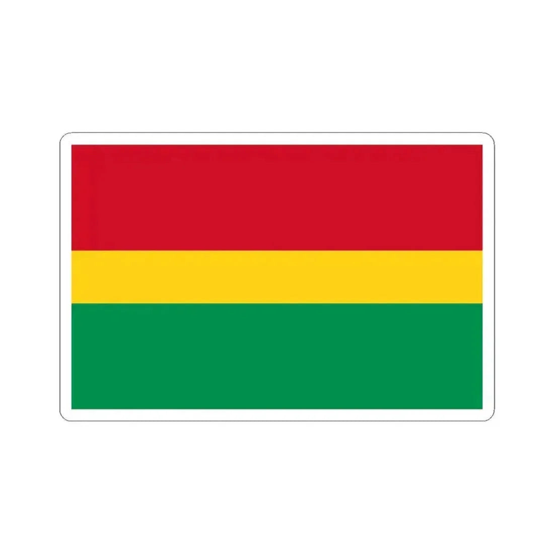Flag of El Guabo (Ecuador) STICKER Vinyl Kiss-Cut Decal 6 Inch White - The Sticker Space