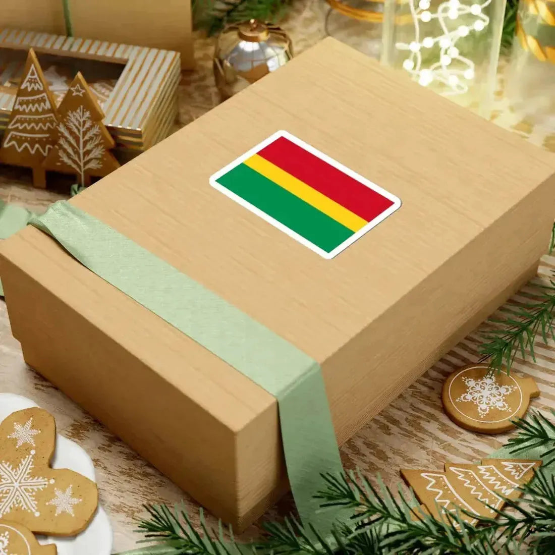 Flag of El Guabo (Ecuador) STICKER Vinyl Kiss-Cut Decal - The Sticker Space