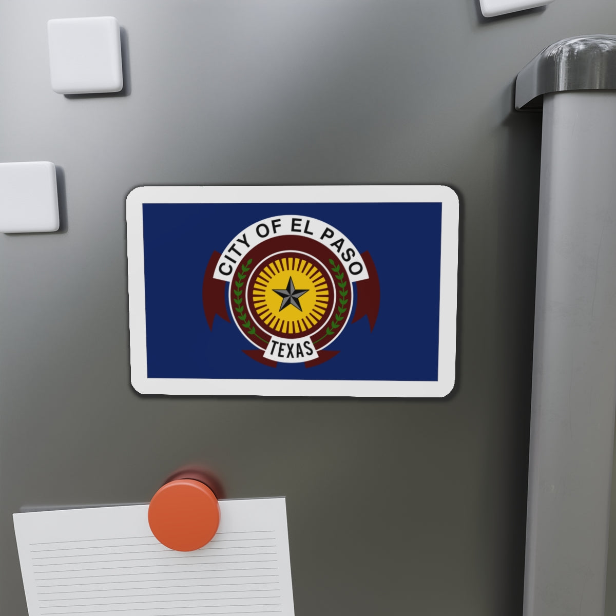 Flag of El Paso Texas - Die-Cut Magnet-The Sticker Space