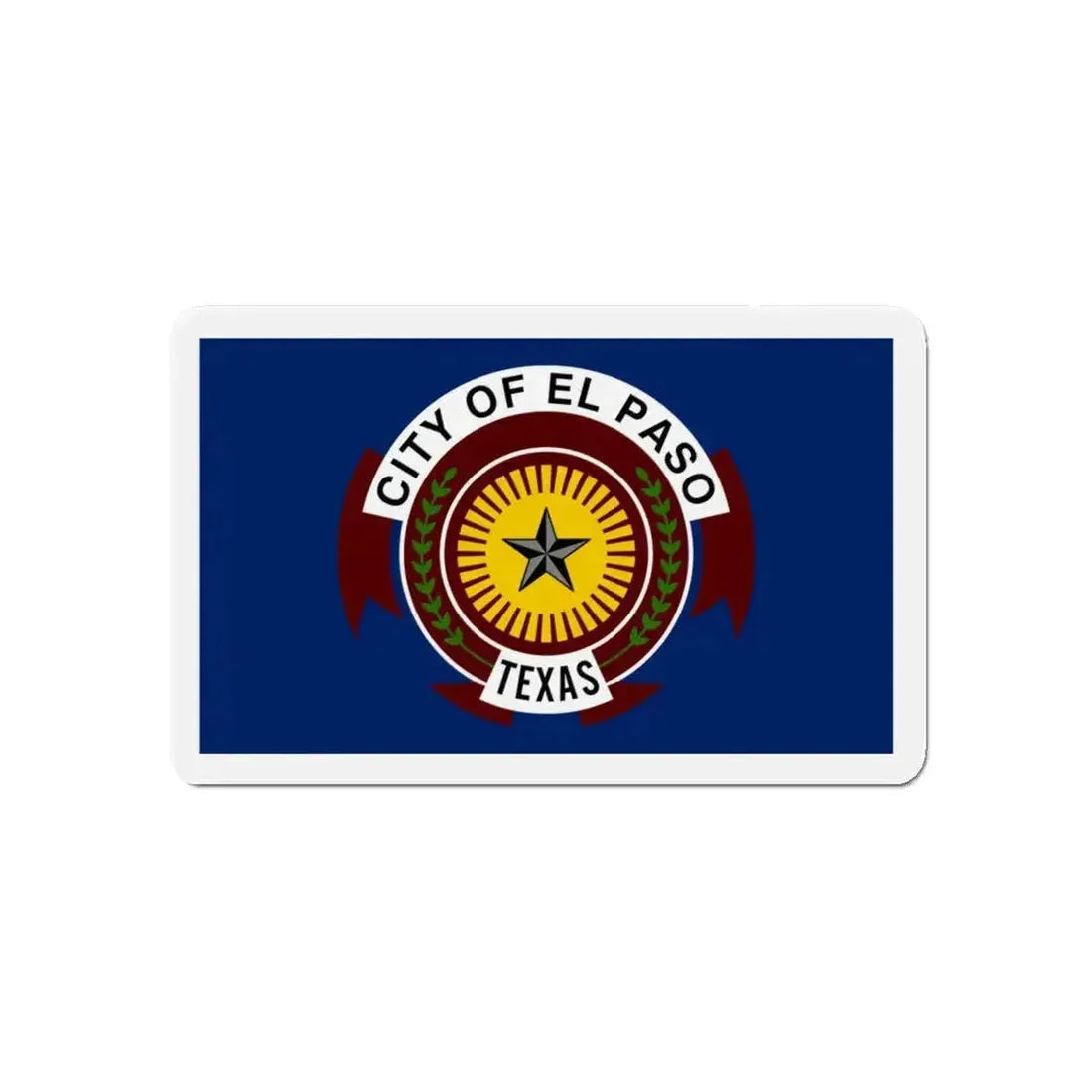 Flag of El Paso Texas - Refrigerator Magnet - The Sticker Space