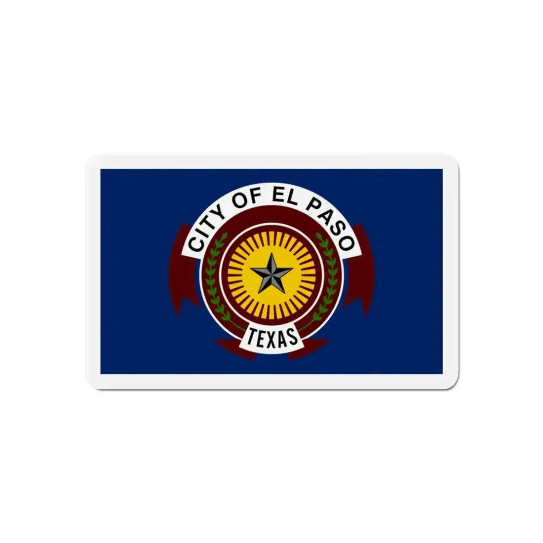Flag of El Paso Texas - Refrigerator Magnet - The Sticker Space
