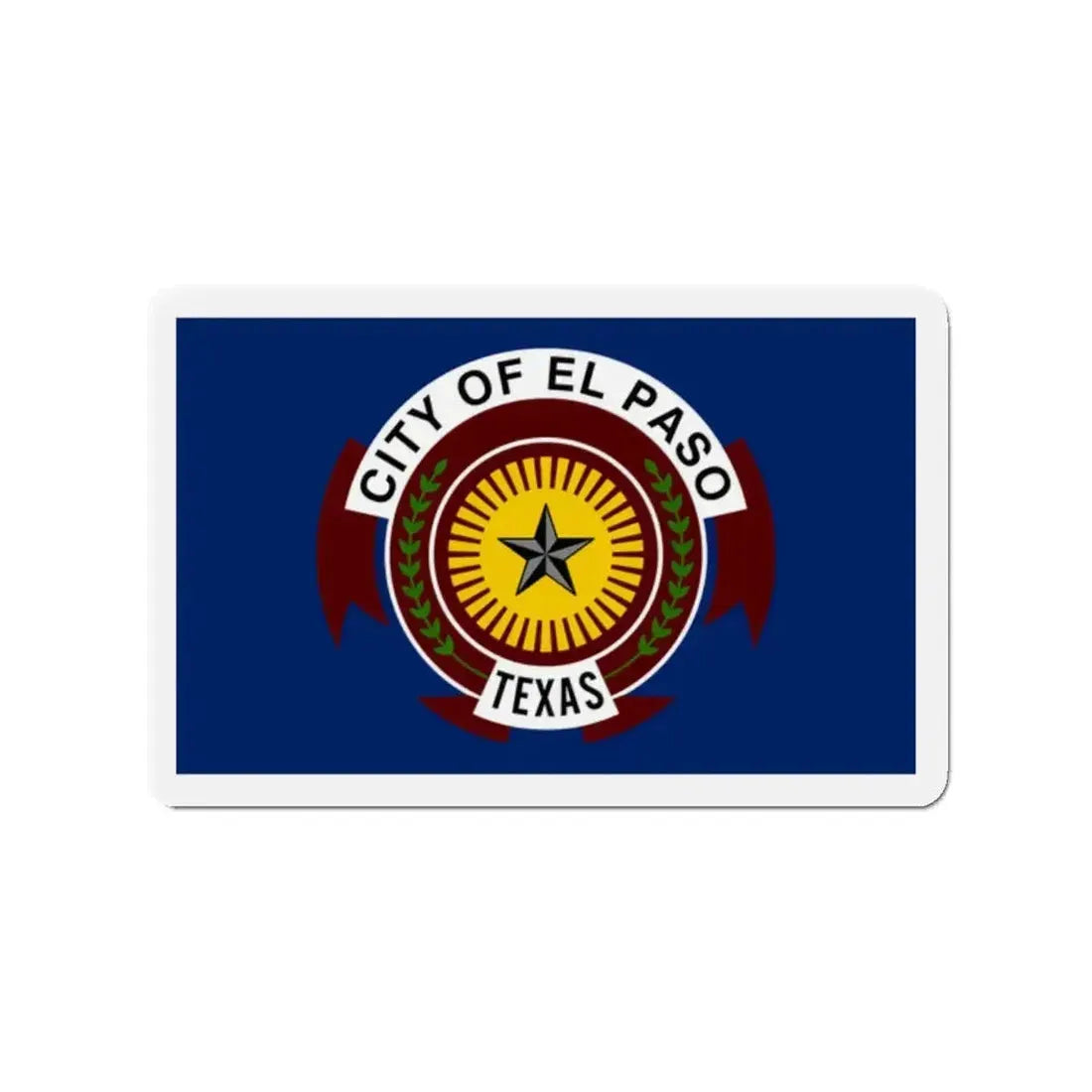 Flag of El Paso Texas - Refrigerator Magnet - The Sticker Space