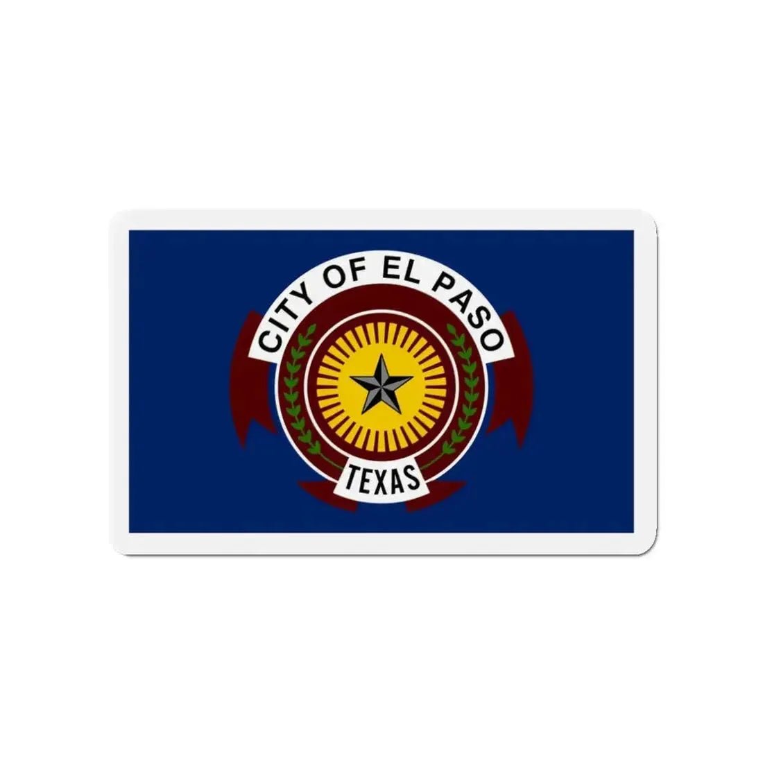 Flag of El Paso Texas - Refrigerator Magnet - The Sticker Space