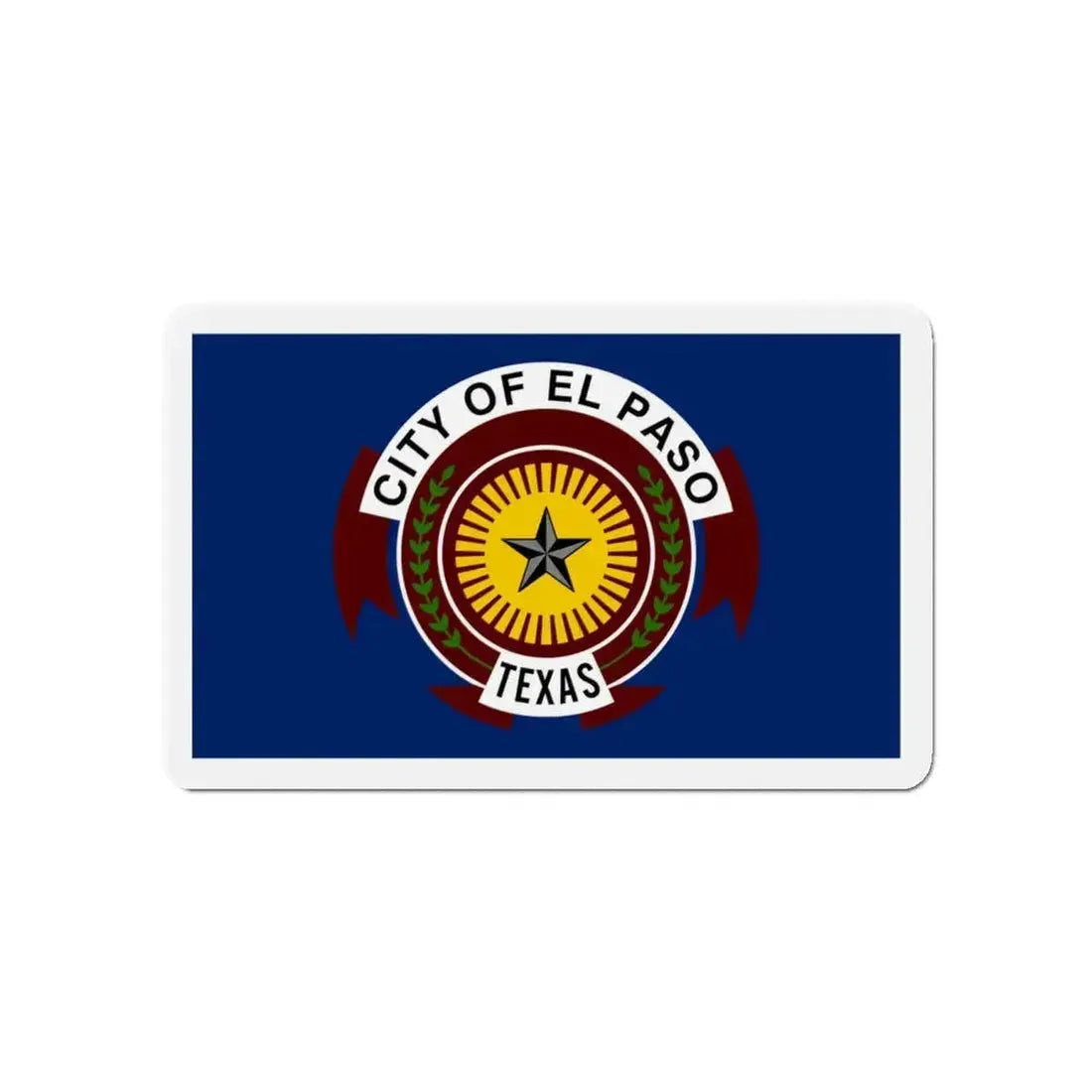 Flag of El Paso Texas - Refrigerator Magnet - The Sticker Space