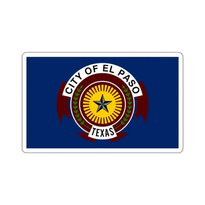 Flag of El Paso, Texas - STICKER Vinyl Kiss-Cut Decal 2 Inch White - The Sticker Space