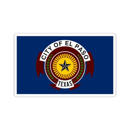 Flag of El Paso Texas (United States) STICKER Vinyl Kiss-Cut Decal 2 Inch White - The Sticker Space