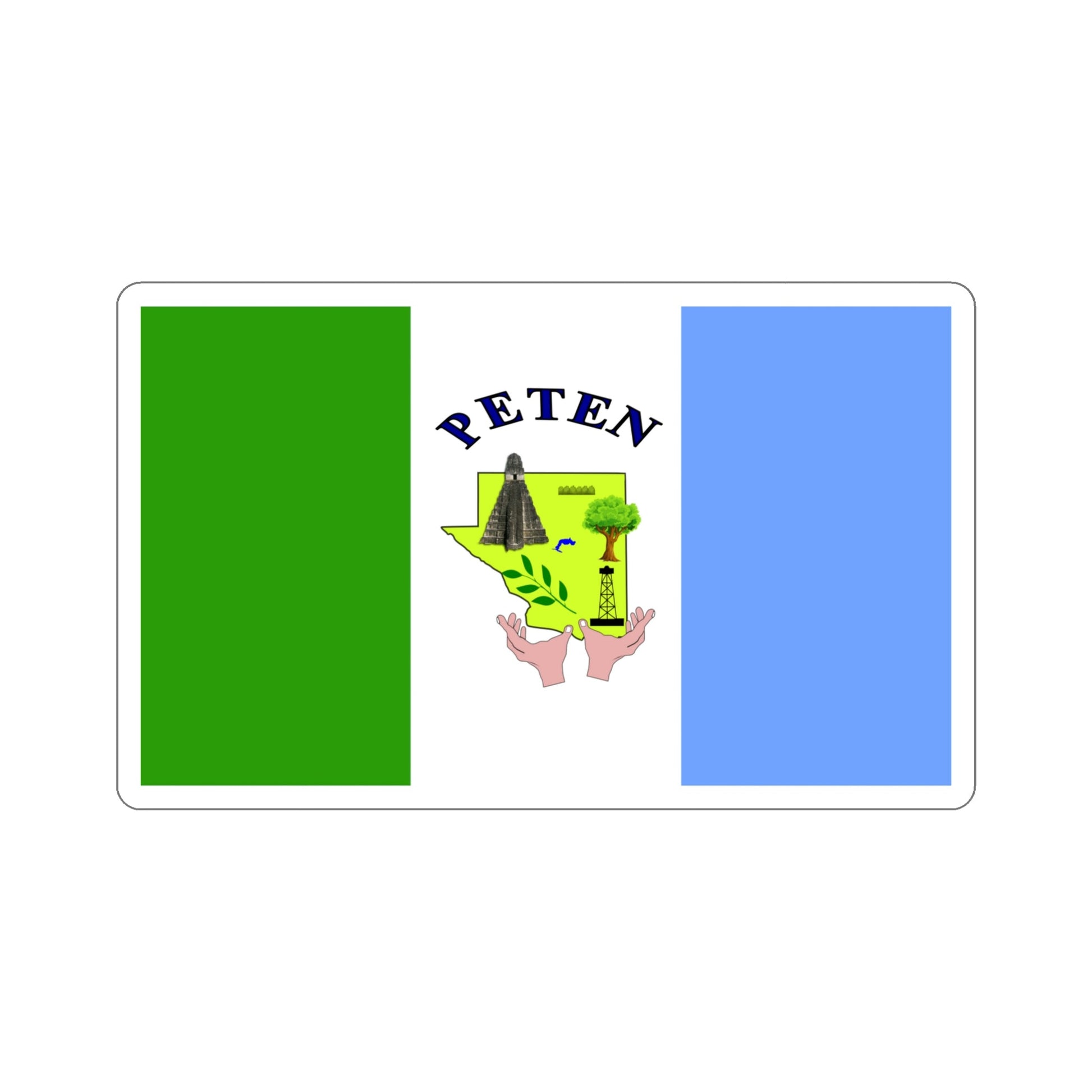 Flag of El Petén Department Guatemala STICKER Vinyl Die-Cut Decal-5 Inch-The Sticker Space