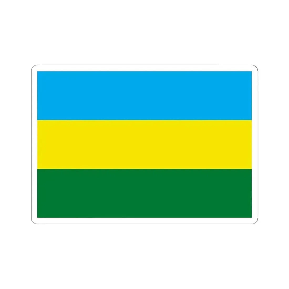 Flag of El Puente Guarayos Bolivia (Bolivia) STICKER Vinyl Kiss-Cut Decal 3 Inch White - The Sticker Space