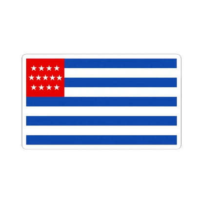 Flag of El Salvador 1873-1875 (El Salvador) STICKER Vinyl Kiss-Cut Decal 2 Inch White - The Sticker Space
