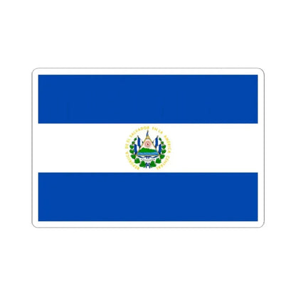 Flag of El Salvador 3-2 (El Salvador) STICKER Vinyl Kiss-Cut Decal 2 Inch White - The Sticker Space