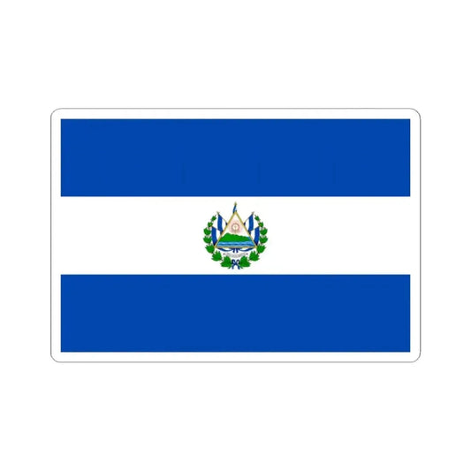 Flag of El Salvador 3-2 Fictional alternative (El Salvador) STICKER Vinyl Kiss-Cut Decal 2 Inch White - The Sticker Space