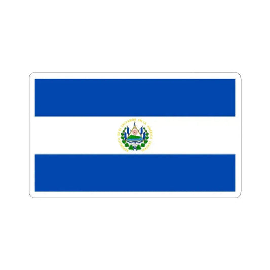 Flag of El Salvador (El Salvador) STICKER Vinyl Kiss-Cut Decal 2 Inch White - The Sticker Space