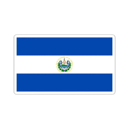 Flag of El Salvador (El Salvador) STICKER Vinyl Kiss-Cut Decal 3 Inch White - The Sticker Space