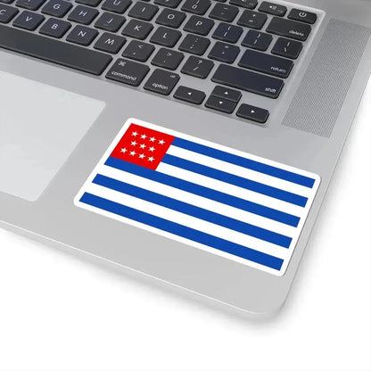 Flag of El Salvador June 1865 (El Salvador) STICKER Vinyl Kiss-Cut Decal - The Sticker Space