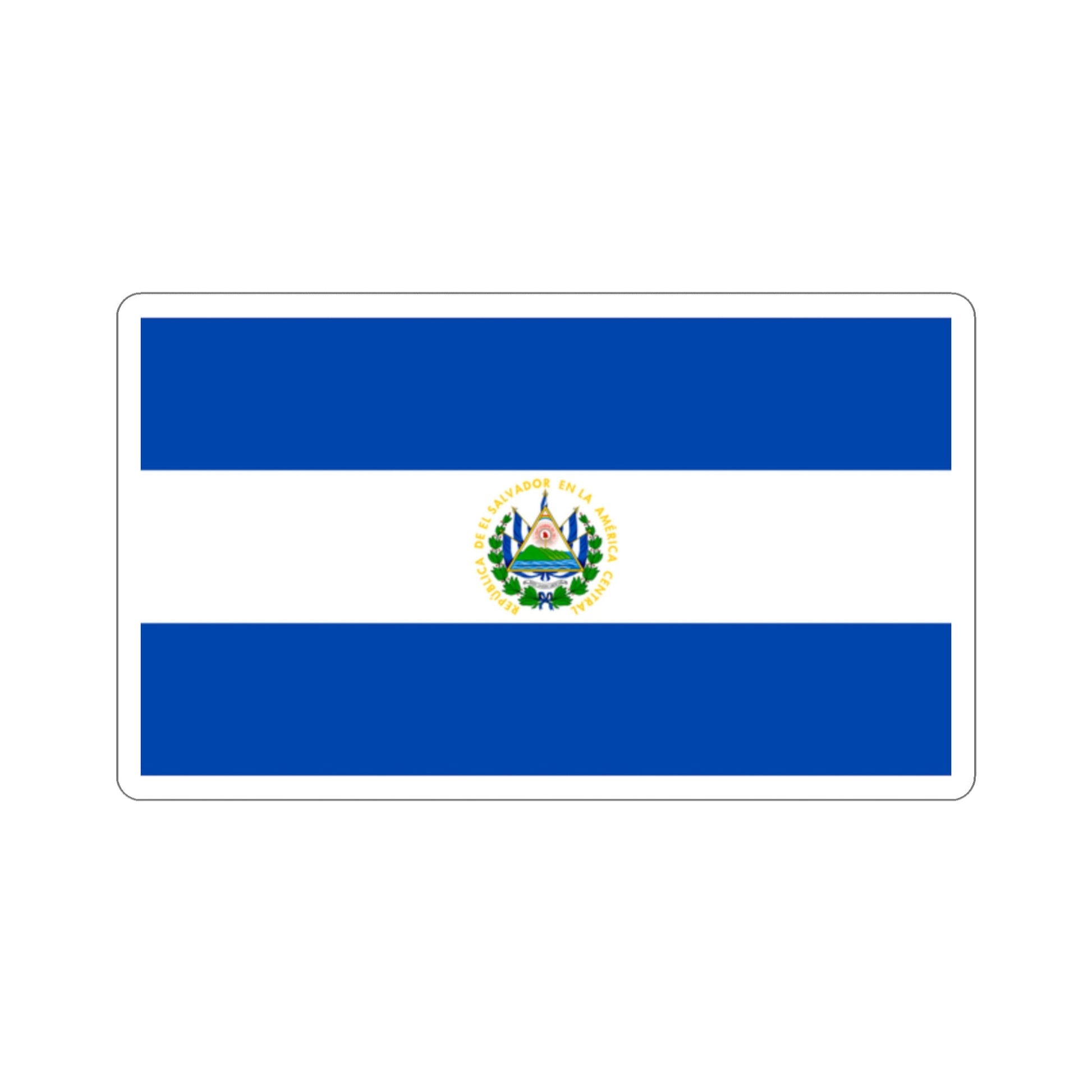 Flag of El Salvador STICKER Vinyl Die-Cut Decal-2 Inch-The Sticker Space