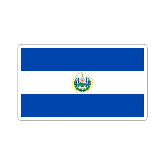 Flag of El Salvador STICKER Vinyl Die-Cut Decal-6 Inch-The Sticker Space