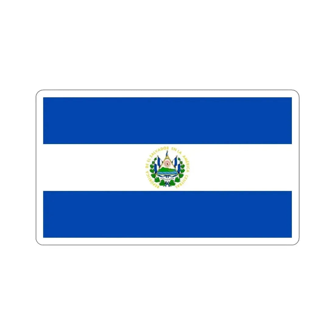 Flag of El Salvador STICKER Vinyl Die-Cut Decal - The Sticker Space