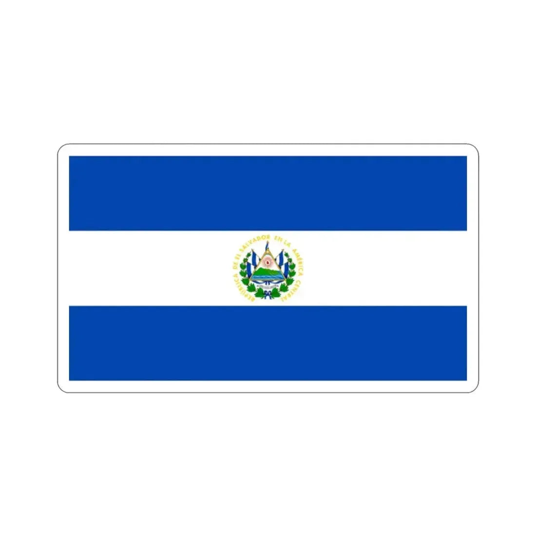 Flag of El Salvador STICKER Vinyl Die-Cut Decal - The Sticker Space