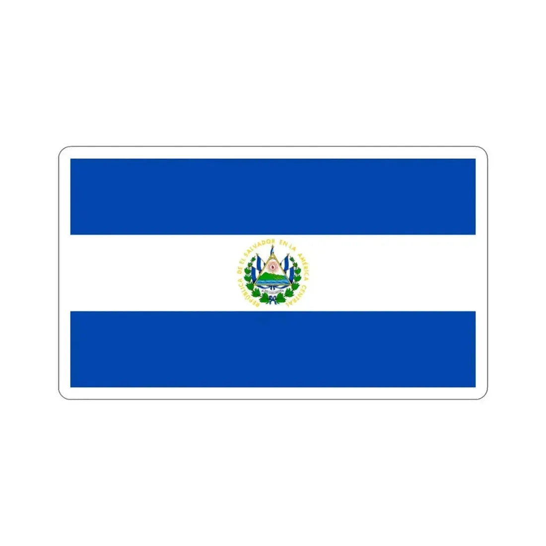 Flag of El Salvador STICKER Vinyl Die-Cut Decal - The Sticker Space