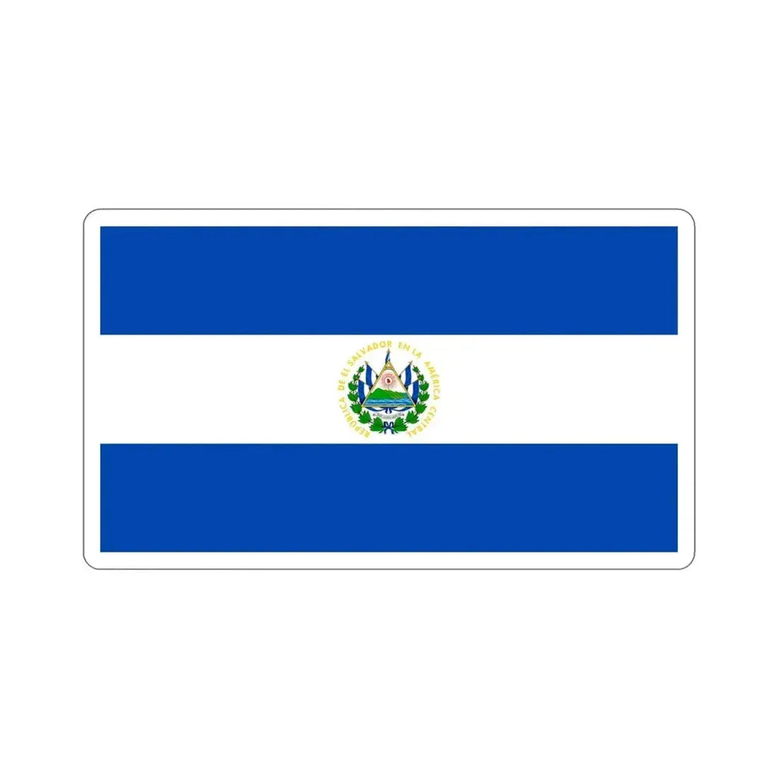 Flag of El Salvador STICKER Vinyl Die-Cut Decal - The Sticker Space