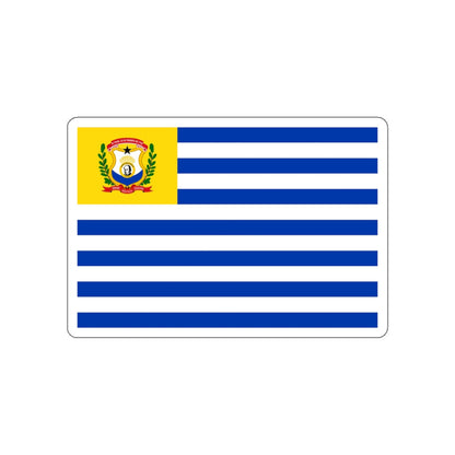 Flag of El Tigre Venezuela STICKER Vinyl Die-Cut Decal-White-The Sticker Space