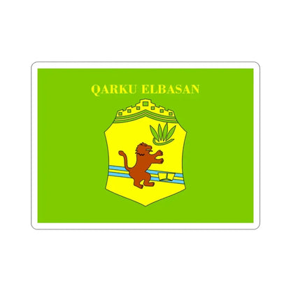 Flag of Elbasan Albania STICKER Vinyl Die-Cut Decal - The Sticker Space