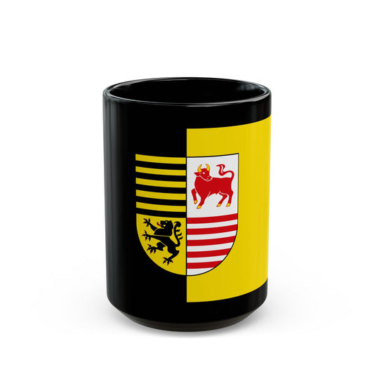 Flag of Elbe Elster Germany - Black Coffee Mug-15oz-The Sticker Space