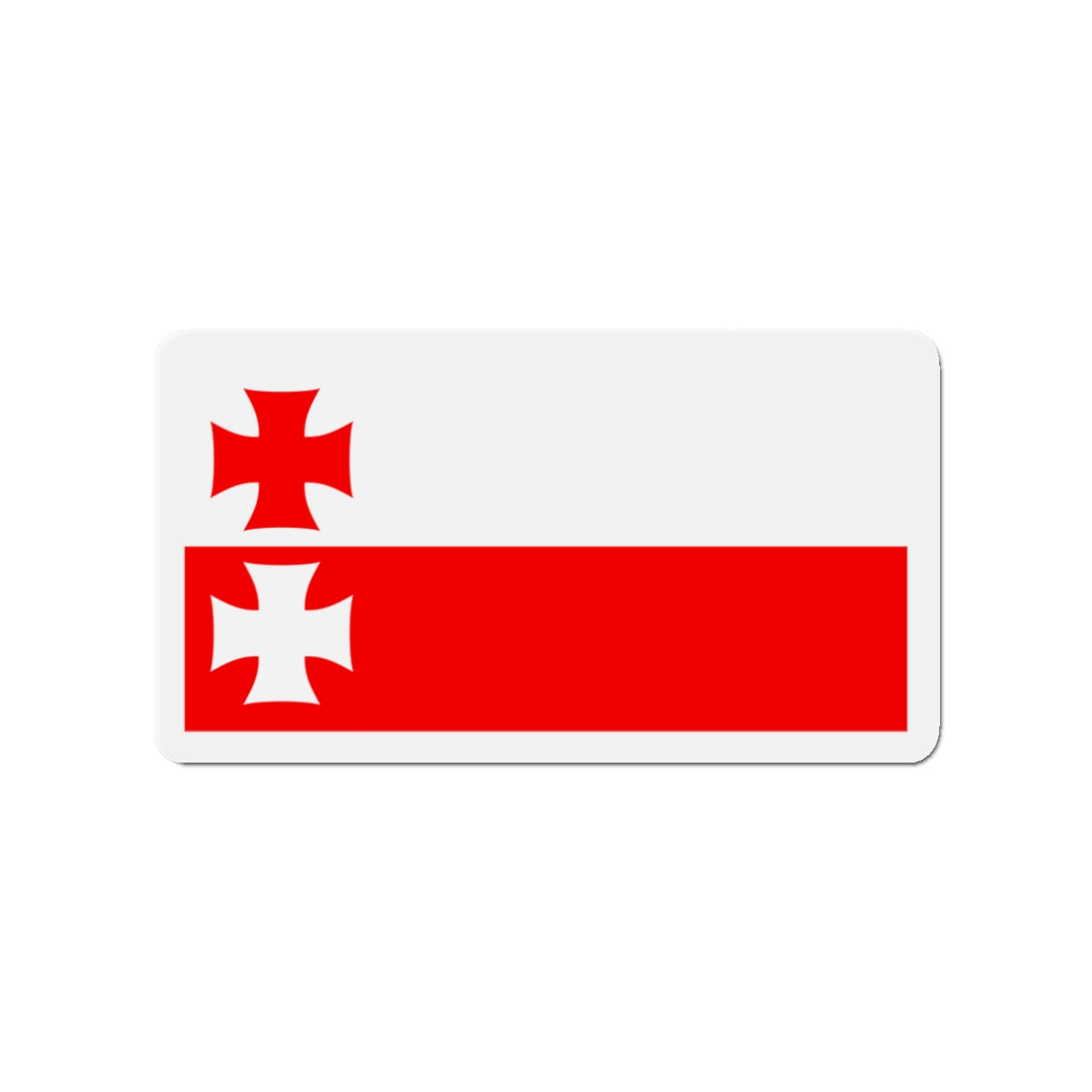 Flag of Elbląg Poland - Die-Cut Magnet-3" x 3"-The Sticker Space