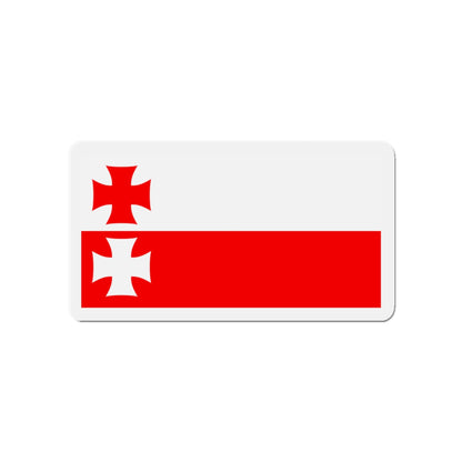 Flag of Elbląg Poland - Die-Cut Magnet-4" x 4"-The Sticker Space