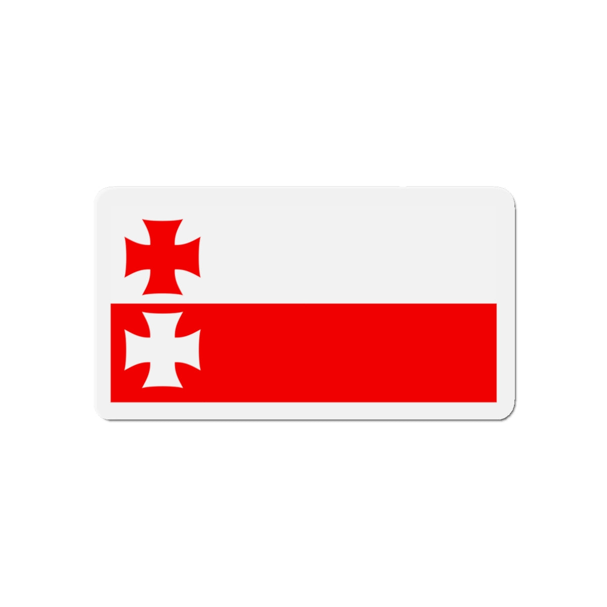 Flag of Elbląg Poland - Die-Cut Magnet-5" x 5"-The Sticker Space