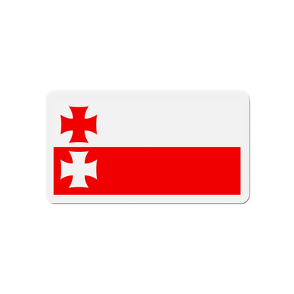 Flag of Elbląg Poland - Die-Cut Magnet-5" x 5"-The Sticker Space