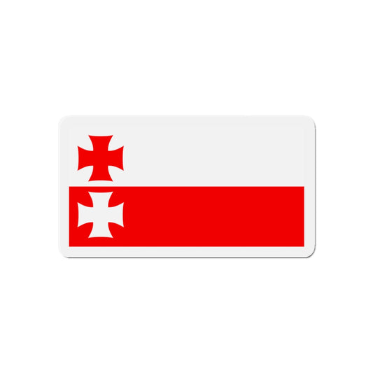 Flag of Elbląg Poland - Die-Cut Magnet-6 × 6"-The Sticker Space