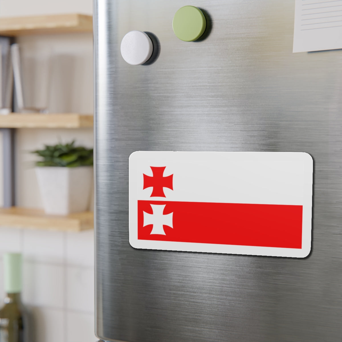 Flag of Elbląg Poland - Die-Cut Magnet-The Sticker Space