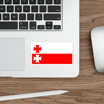 Flag of Elbląg Poland STICKER Vinyl Die-Cut Decal-The Sticker Space