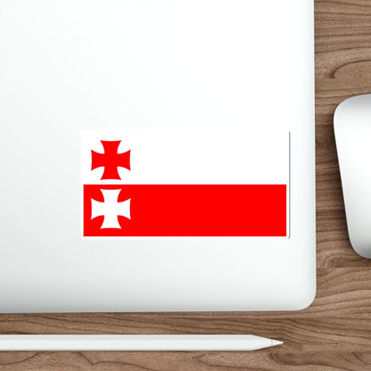 Flag of Elbląg Poland STICKER Vinyl Die-Cut Decal-The Sticker Space