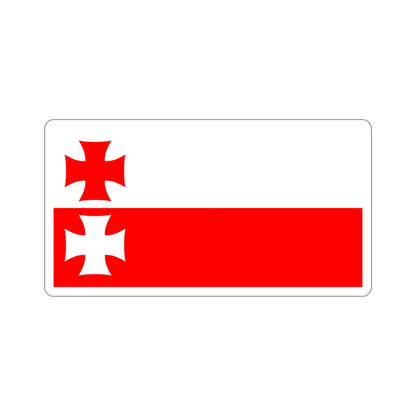 Flag of Elbląg Poland STICKER Vinyl Die-Cut Decal-4 Inch-The Sticker Space