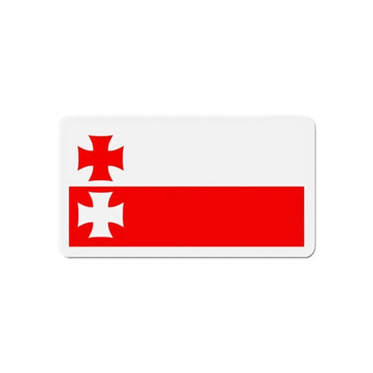 Flag of Elbląg Poland - Refrigerator Magnet 6 Inch - The Sticker Space