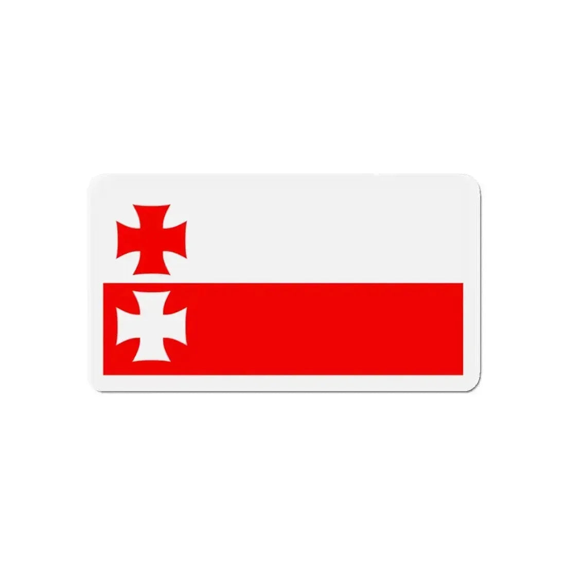 Flag of Elbląg Poland - Refrigerator Magnet - The Sticker Space