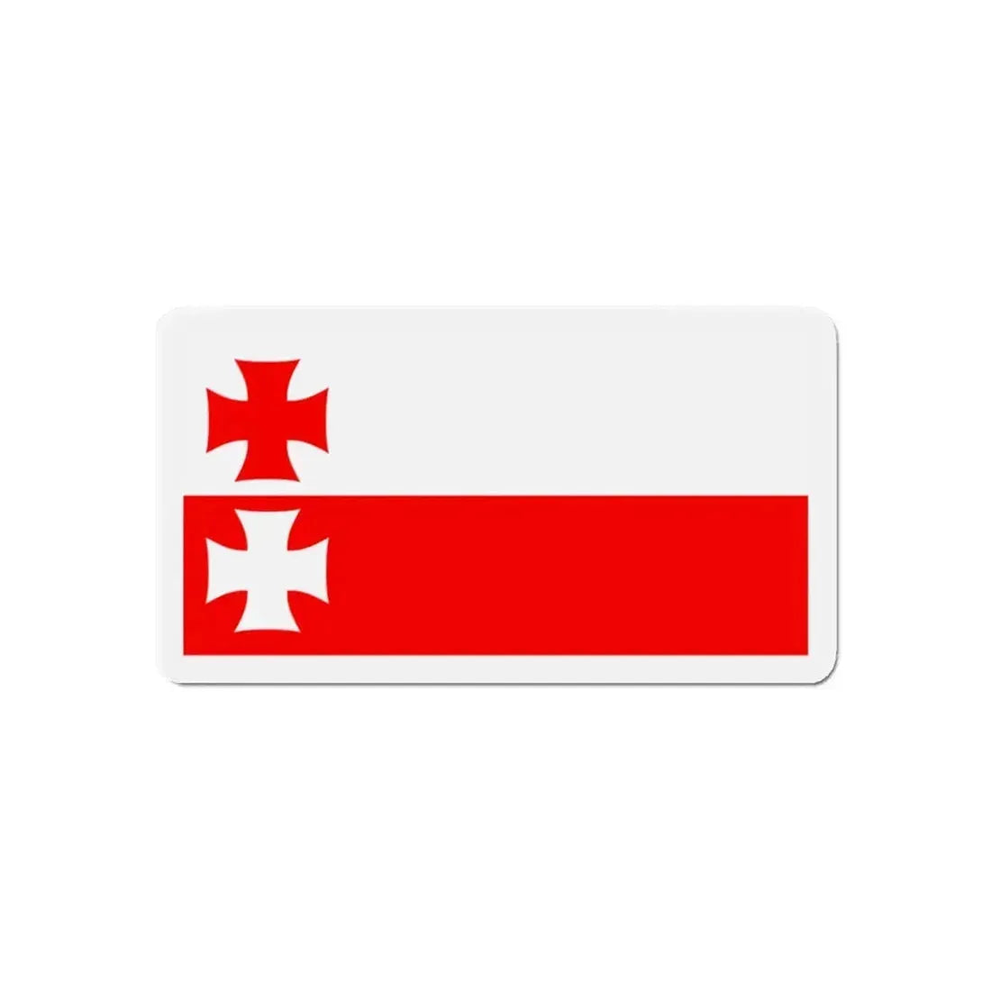 Flag of Elbląg Poland - Refrigerator Magnet - The Sticker Space