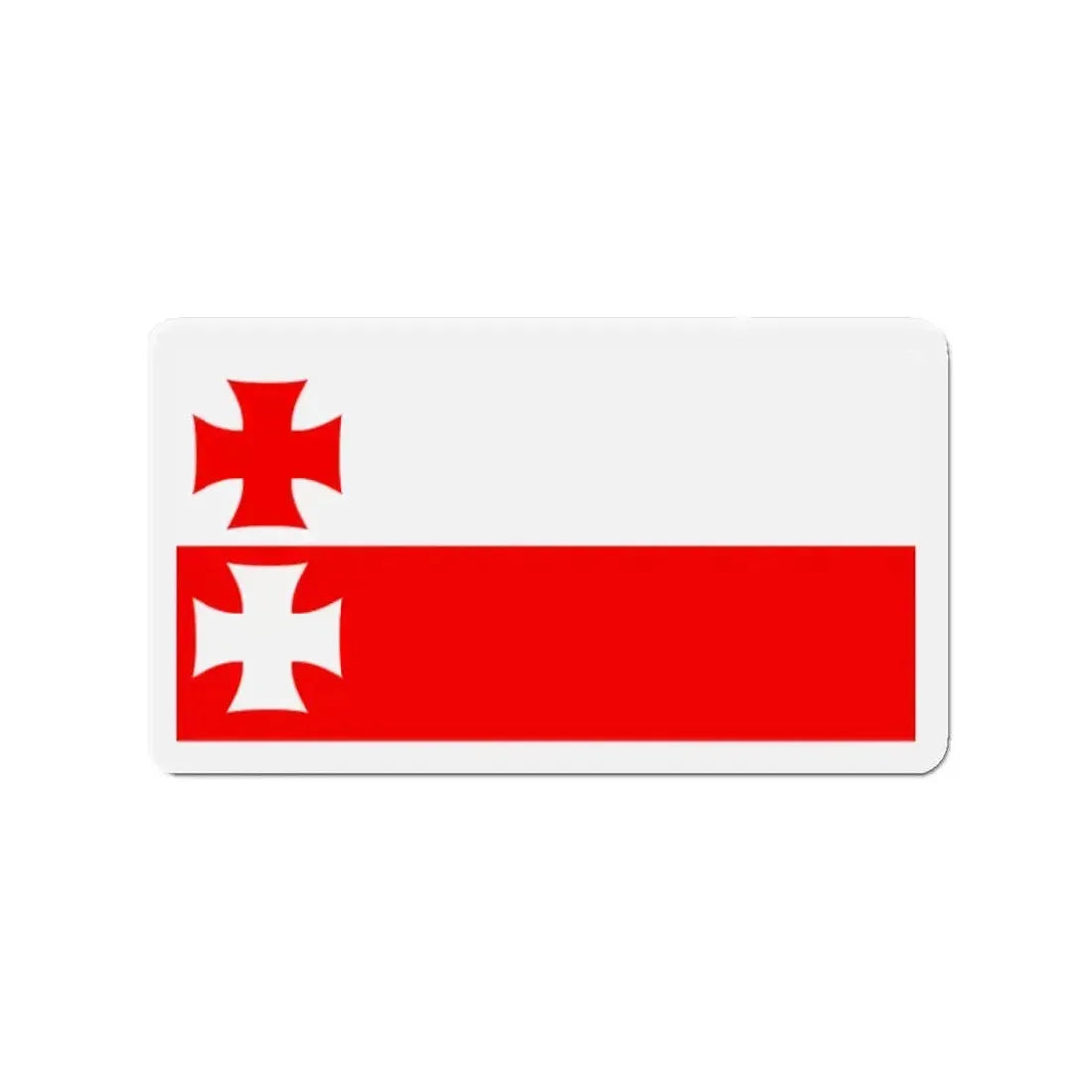Flag of Elbląg Poland - Refrigerator Magnet - The Sticker Space
