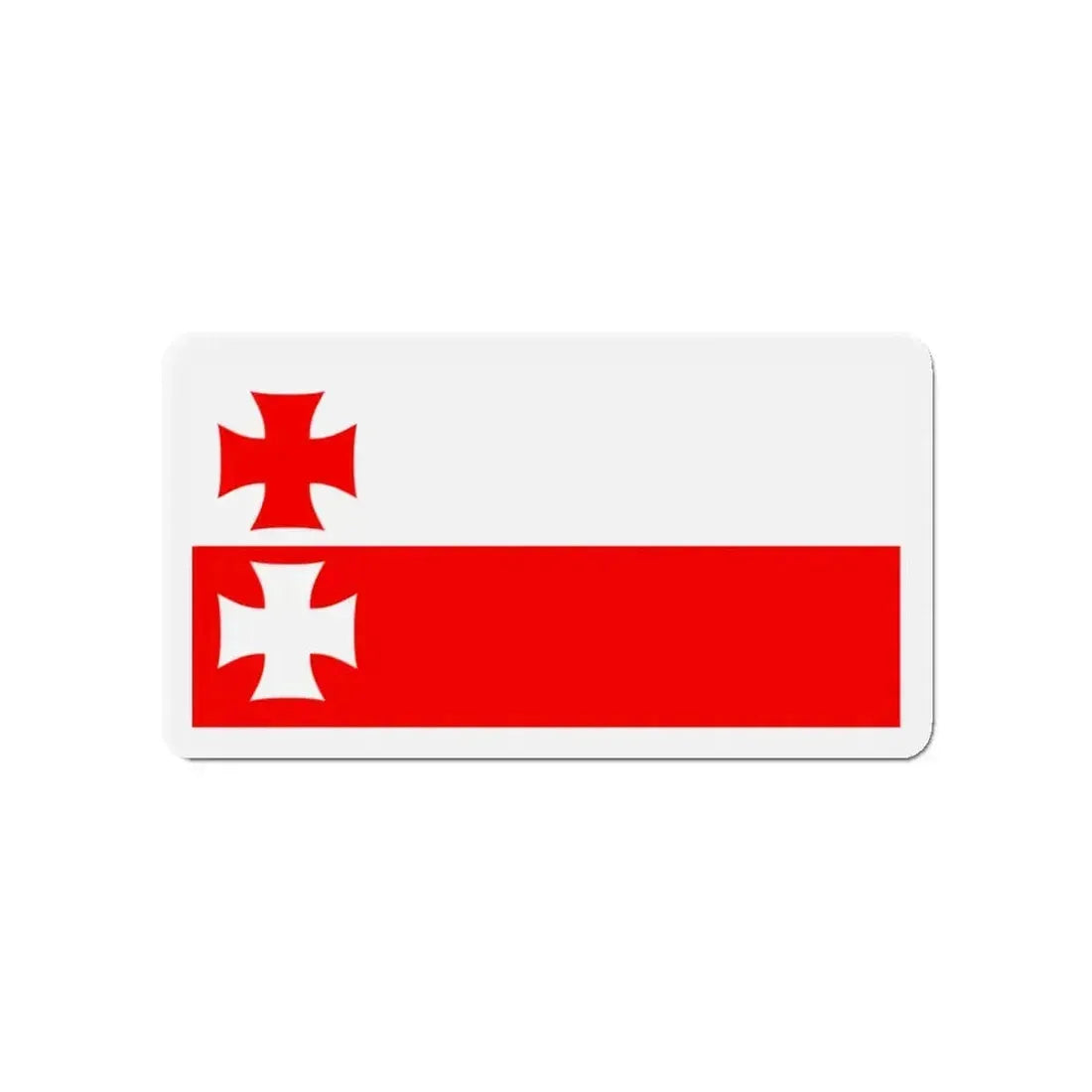 Flag of Elbląg Poland - Refrigerator Magnet - The Sticker Space