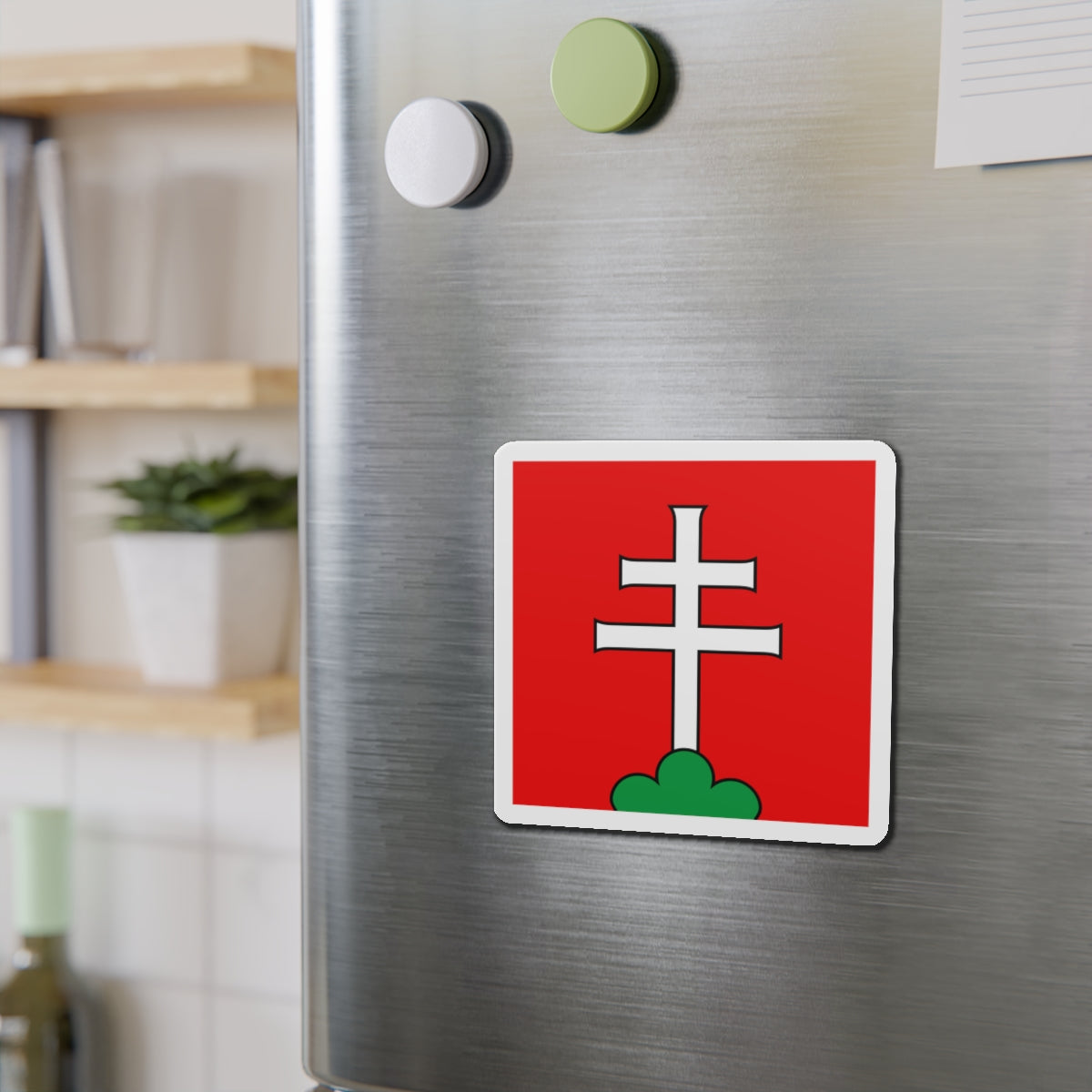 Flag of Elfingen Switzerland - Die-Cut Magnet-The Sticker Space