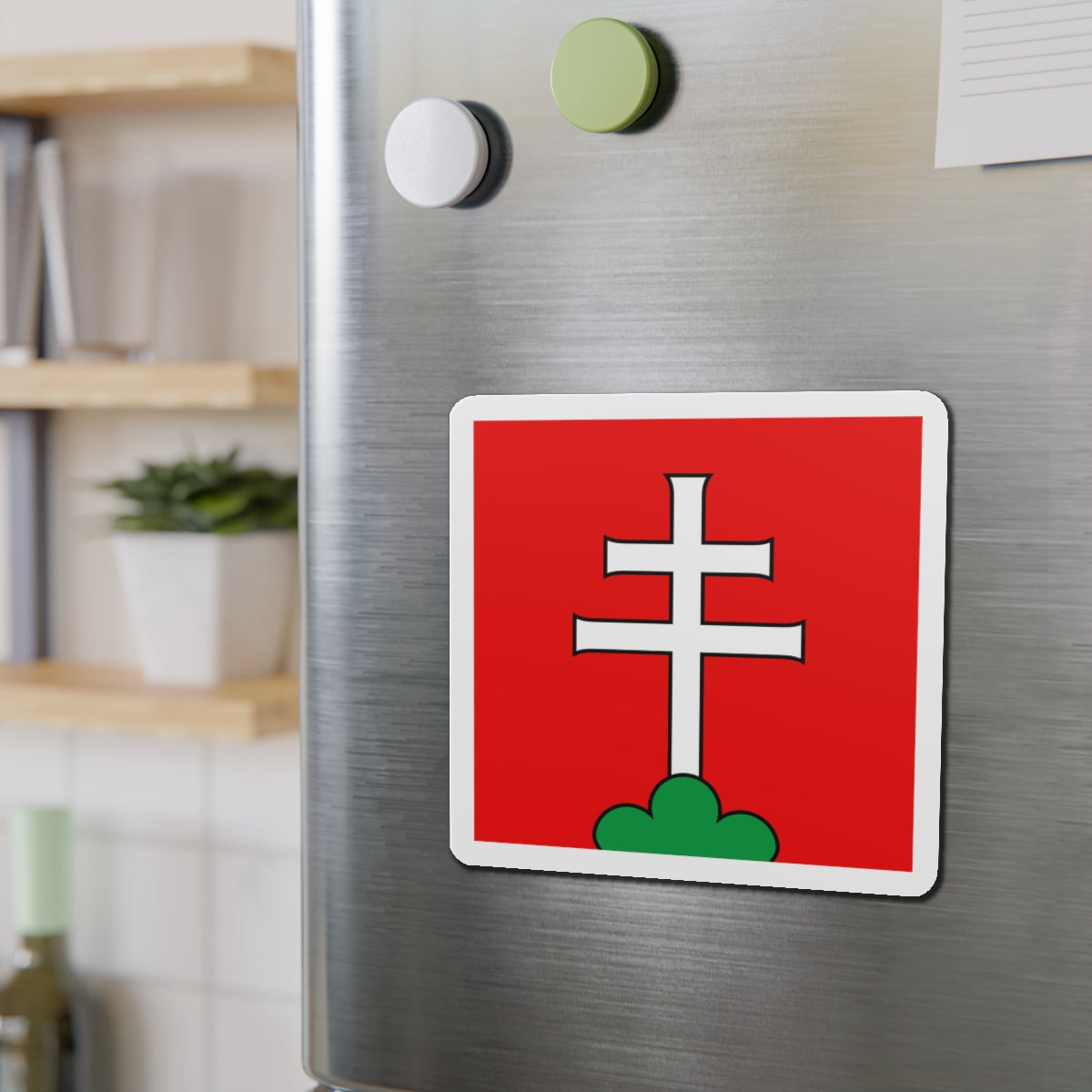 Flag of Elfingen Switzerland - Die-Cut Magnet-The Sticker Space