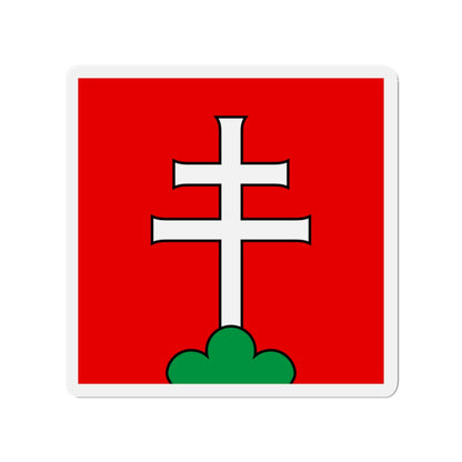 Flag of Elfingen Switzerland - Die-Cut Magnet-3" x 3"-The Sticker Space