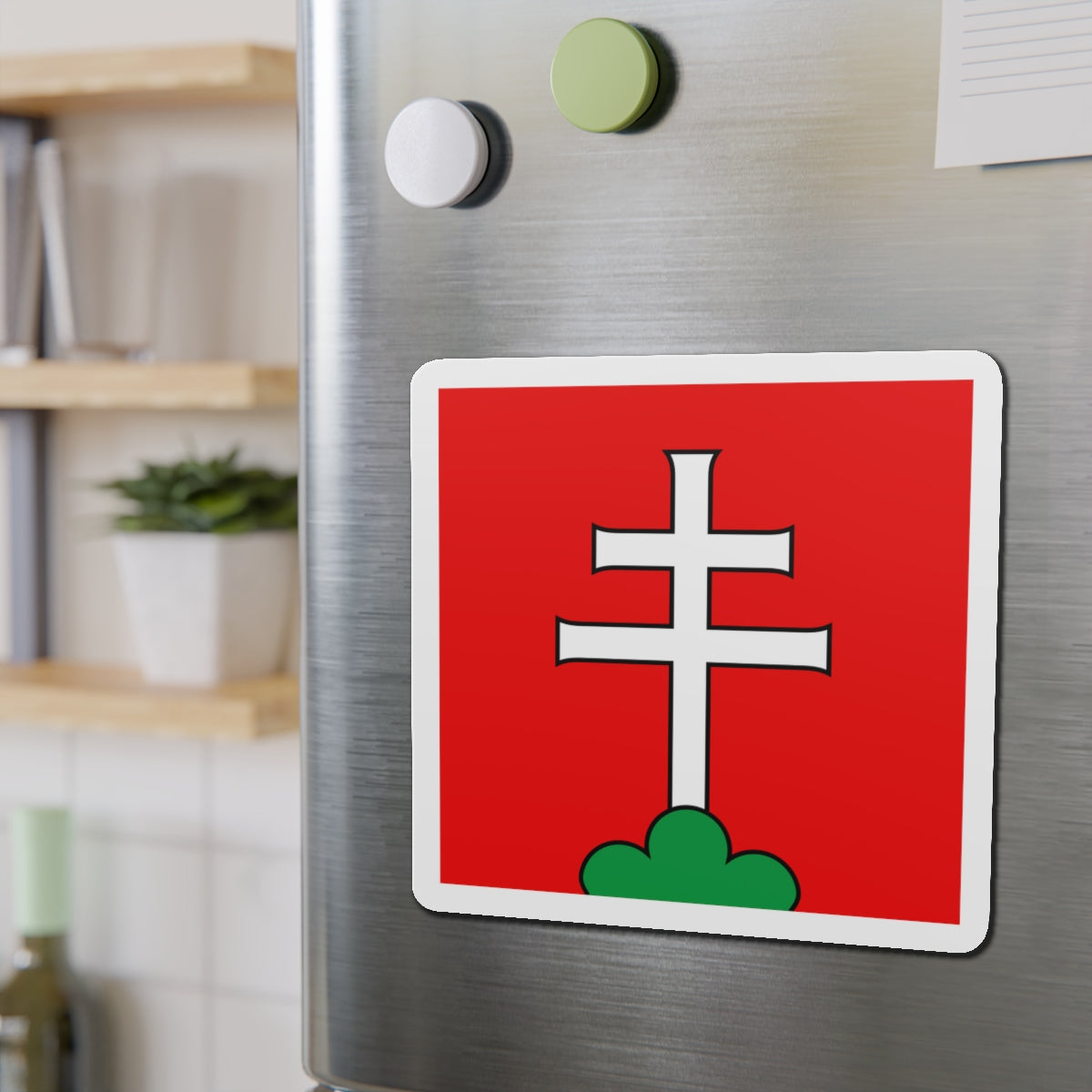 Flag of Elfingen Switzerland - Die-Cut Magnet-The Sticker Space