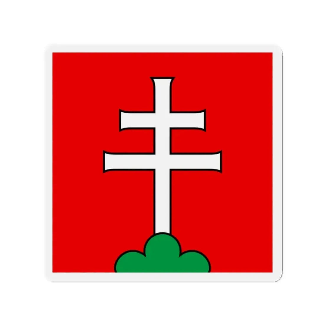 Flag of Elfingen Switzerland - Refrigerator Magnet 2 Inch - The Sticker Space