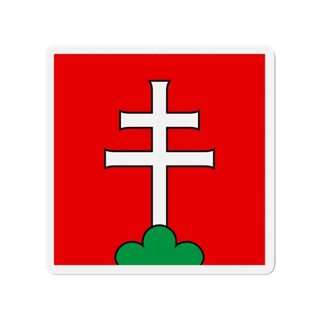 Flag of Elfingen Switzerland - Refrigerator Magnet 3 Inch - The Sticker Space