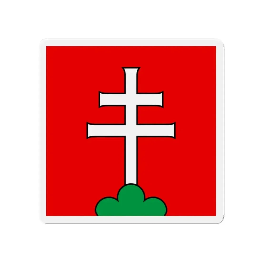 Flag of Elfingen Switzerland - Refrigerator Magnet 4 Inch - The Sticker Space