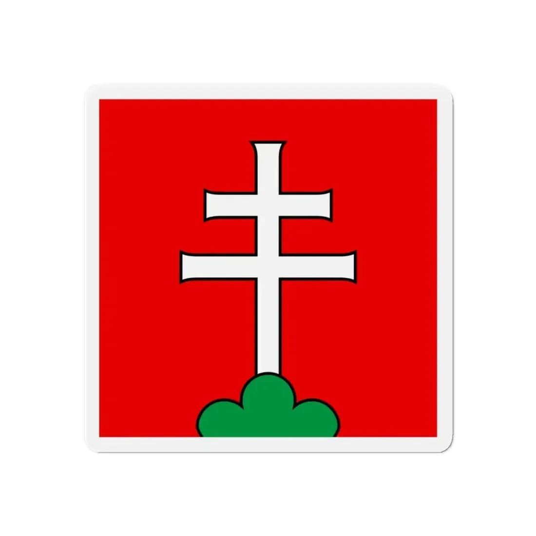 Flag of Elfingen Switzerland - Refrigerator Magnet 6 Inch - The Sticker Space