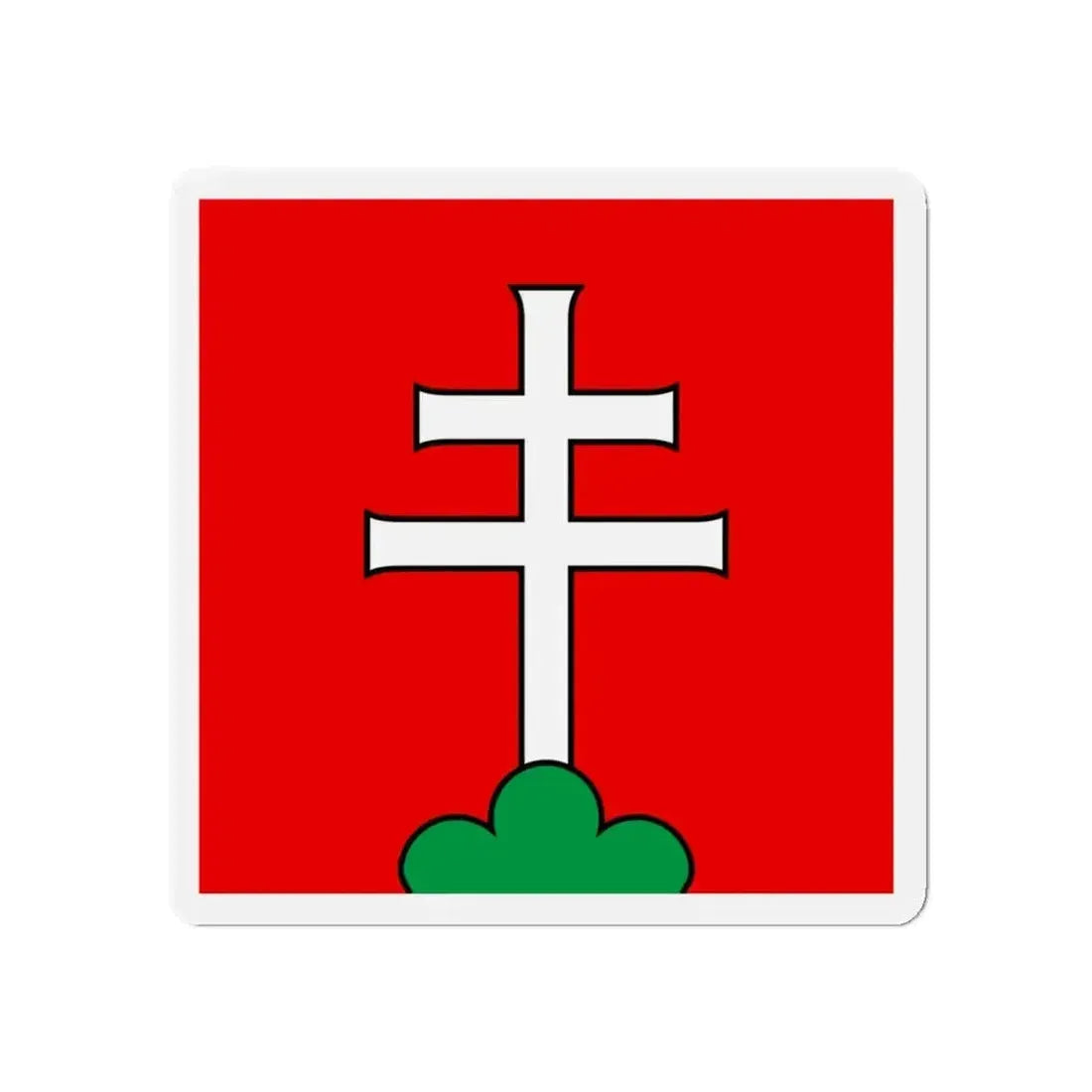 Flag of Elfingen Switzerland - Refrigerator Magnet - The Sticker Space
